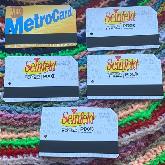 metrocard Other - Seinfeld NYC MTA Metrocard set new rare